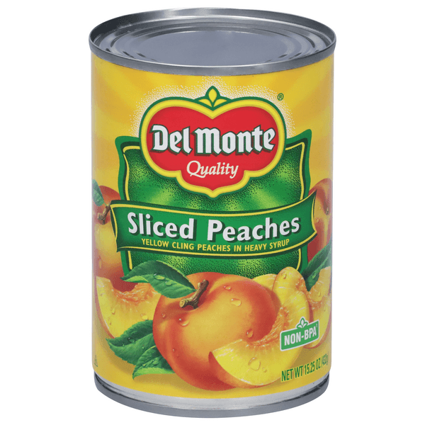Del Monte Yellow Cling Sliced Peaches In Heavy Syrup