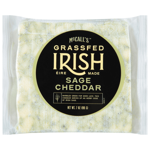 Mccall'S Grass-Fed Irish Sage Cheddar Cheese
