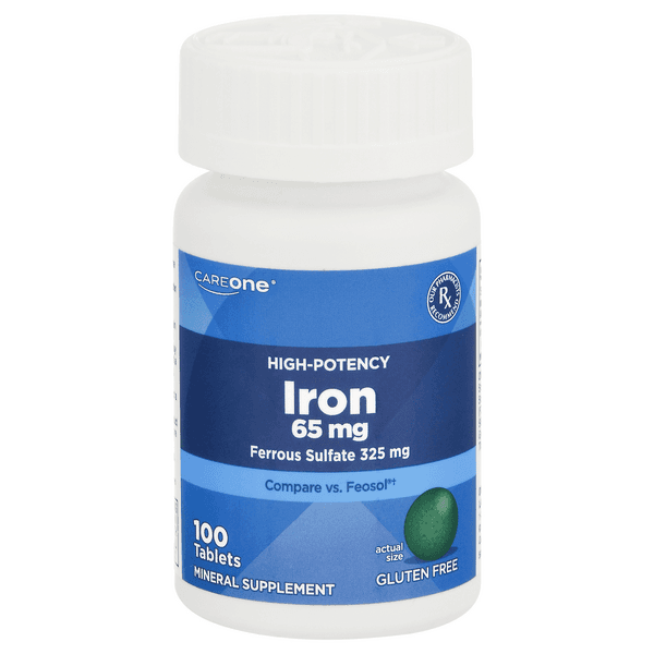 Careone Iron High-Potency Ferrous Sulfate