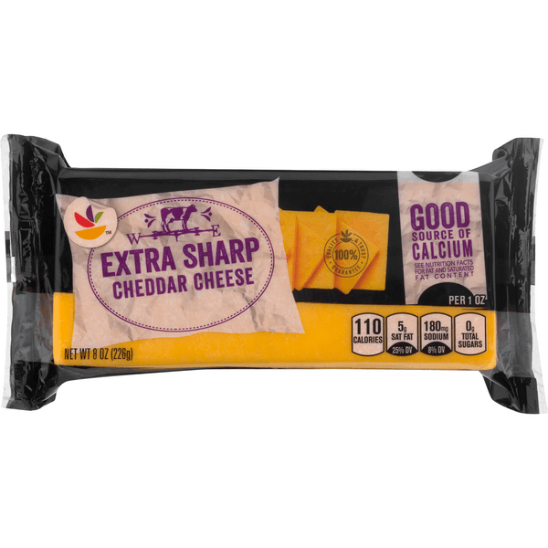 Stop & Shop Extra Sharp Yellow Cheddar Cheese Block