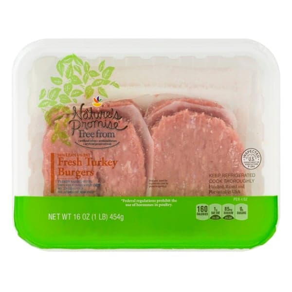 Nature'S Promise Turkey Burgers 94% Lean 6%