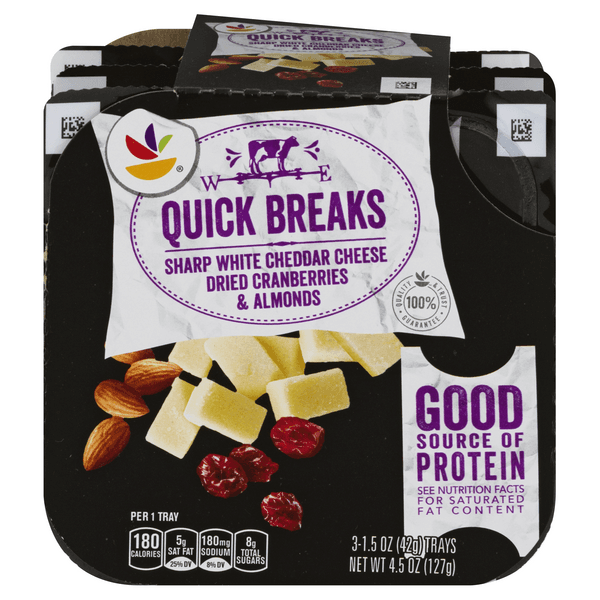 Giant Quick Breaks Sharp Cheddar Cheese Dried Cranberries & Almonds