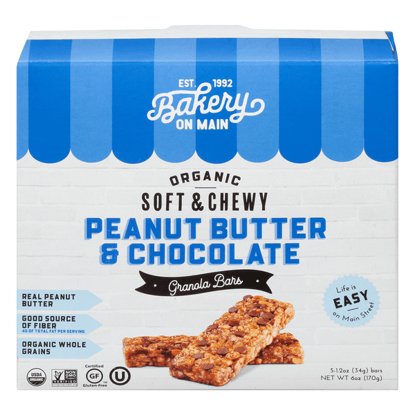 Bakery On Main Granola Bars Peanut Butter & Chocolate Low Sodium