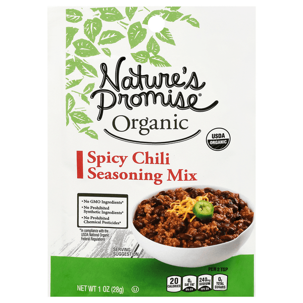 Nature'S Promise Organic Seasoning Mix Packet Spicy Chili