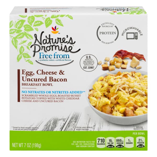 Nature'S Promise Breakfast Bowl Egg Cheese & Uncured Bacon