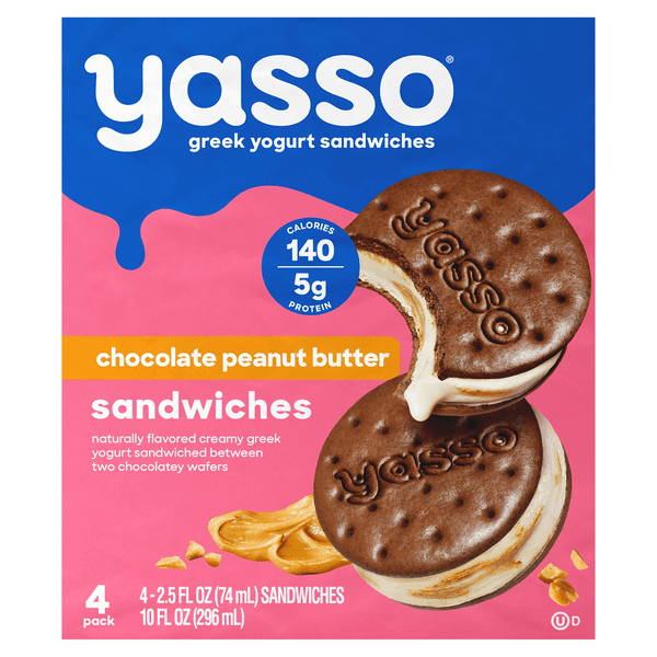 Yasso Greek Yogurt Sandwiches Peanut Butter
