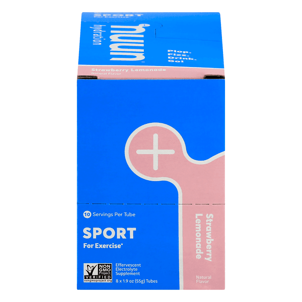 Nuun Sport Electrolyte Powder Drink Mix Strawberry Lemonade