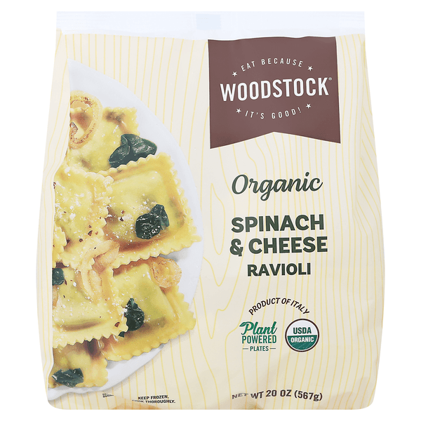 Woodstock Spinach & Cheese Ravioli Organic