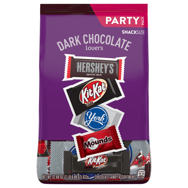 Hershey'S Dark Chocolate Lovers Assorted Candy Snack Size Party