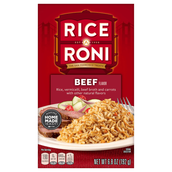 Rice-a-roni Rice Beef Flavor Box