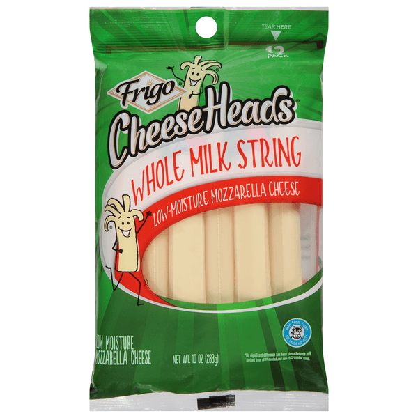 Frigo Cheese Heads Whole Low Moisture Mozzarella String Cheese