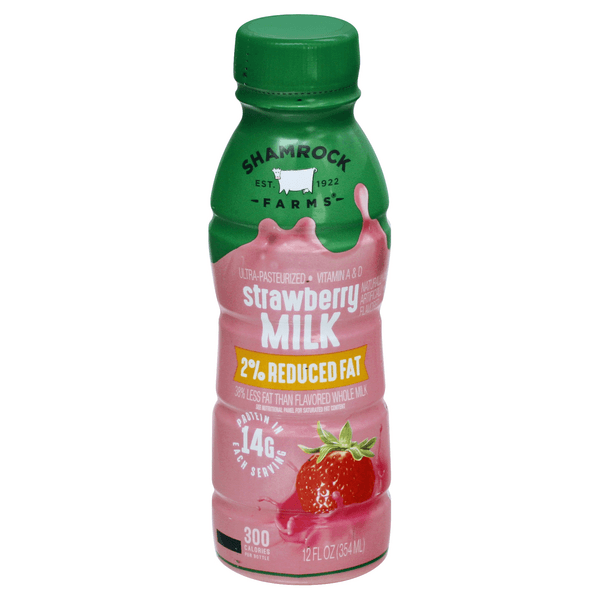 Shamrock Farms 2% Reduced Fat Strawberry Milk