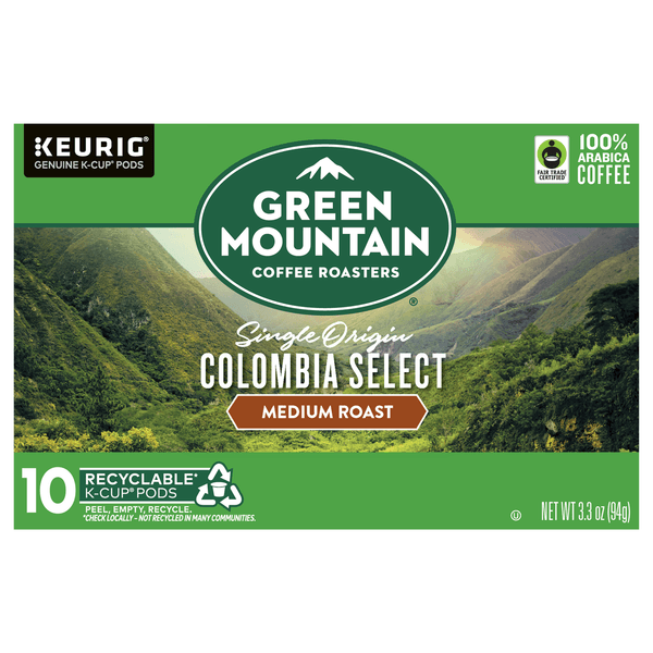 Green Mountain Coffee Roasters, Coffee, Medium Roast, Colombia Select, K