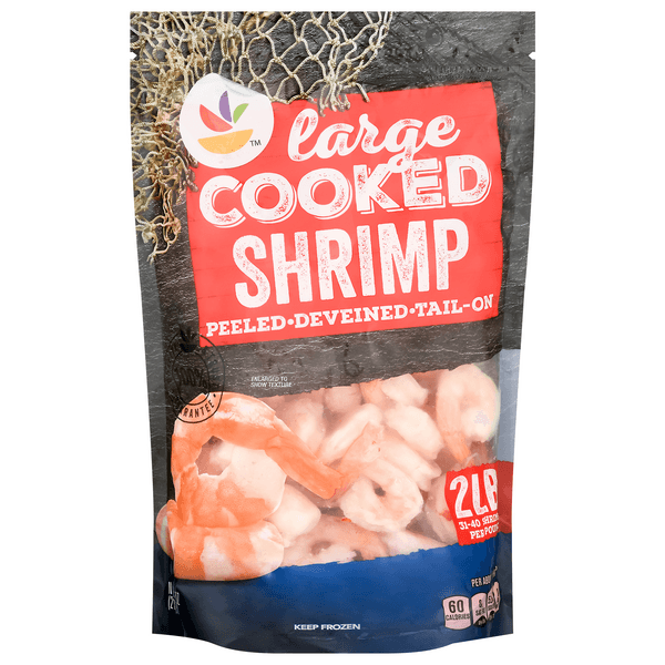 Stop & Shop Cooked Tail-On Peeled Large Shrimp 31- Per