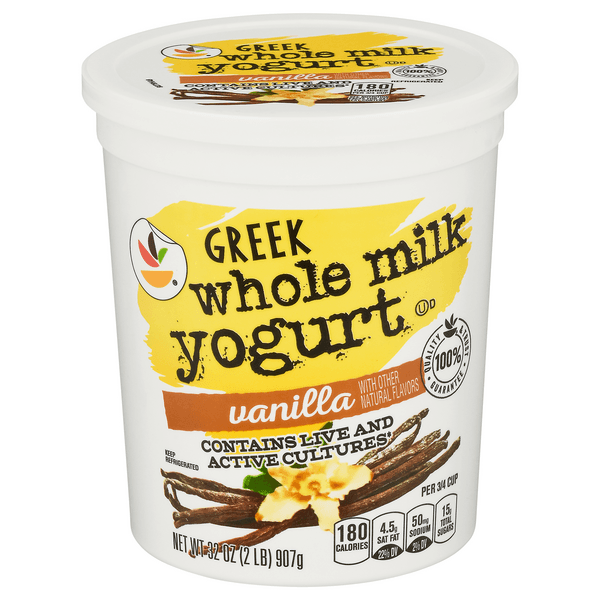 Stop & Shop Whole Milk Vanilla Greek Yogurt