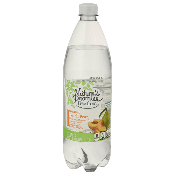 Nature'S Promise Peach Pear Flavored Sparkling Water