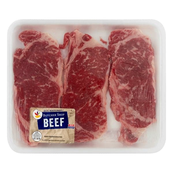 Stop & Shop Boneless Thin Beef New York Strip Steak Fresh