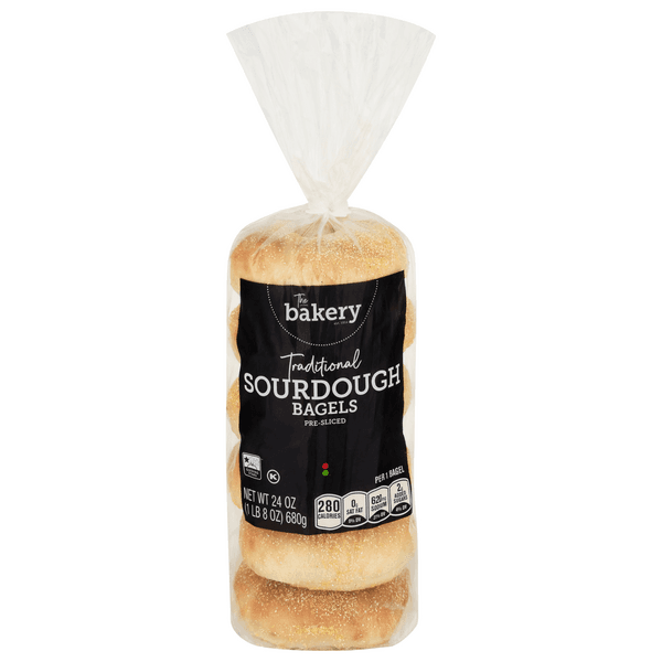 Stop & Shop The Bakery Traditional Sourdough Pre-Sliced Bagels