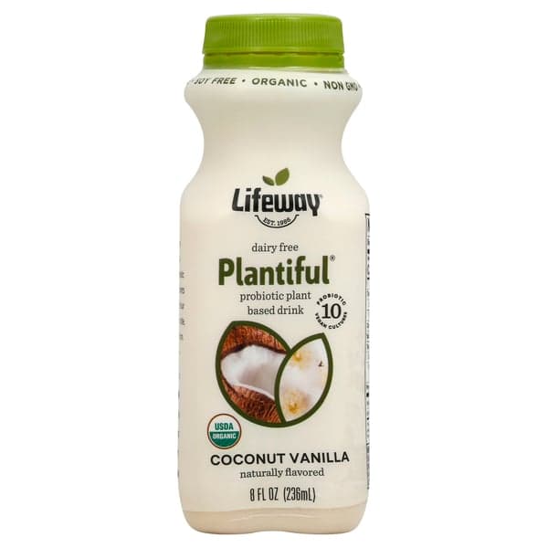 Lifeway Plantiful Plant Based Drink Coconut Vanilla Dairy Free Organic