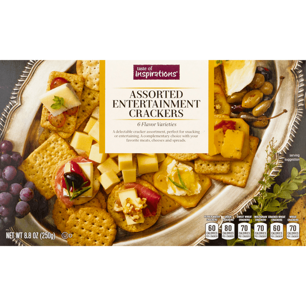 Taste Of Inspiration Assorted Entertainment Crackers 6 Flavor Varieties