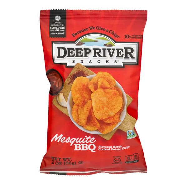 Deep River Snacks Kettle Cooked Potato Chips Mesquite Bbq