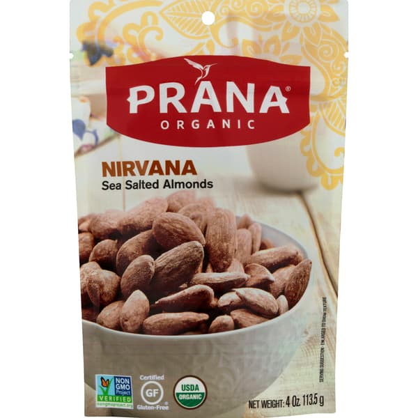 Prana Nirvana Almonds Sea Salted Organic Gluten Free