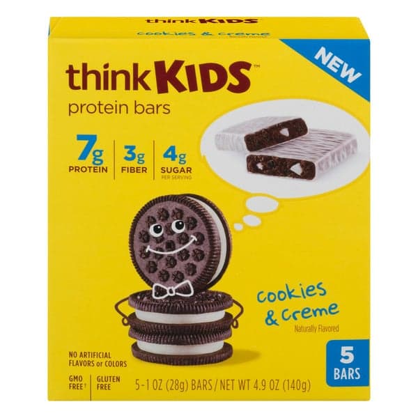 Thinkkids Protein Bars Cookies & Cream