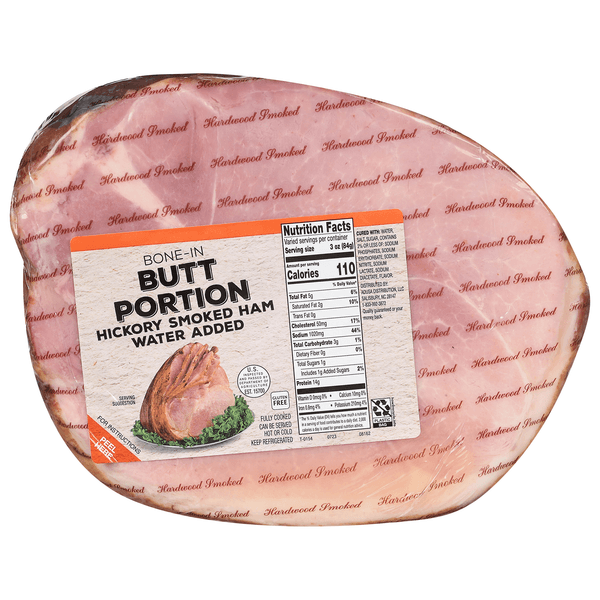 Our Brand Fully Cooked Bone-In Hickory Smoked Butt Portion Ham