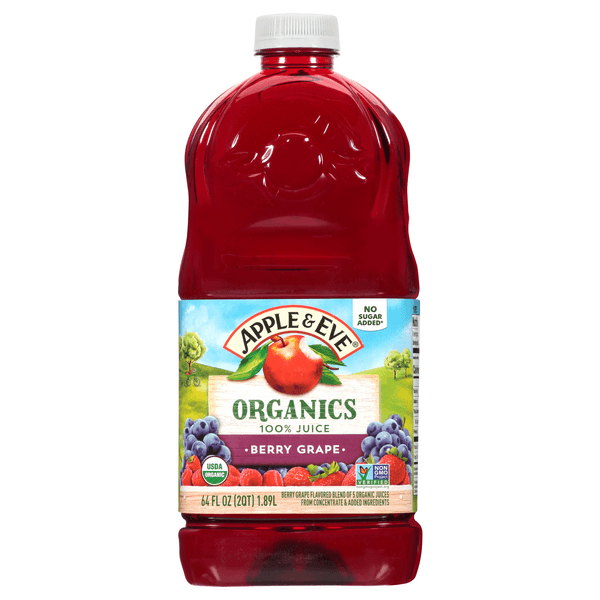 Apple & Eve Organic 100% Juice Berry Grape