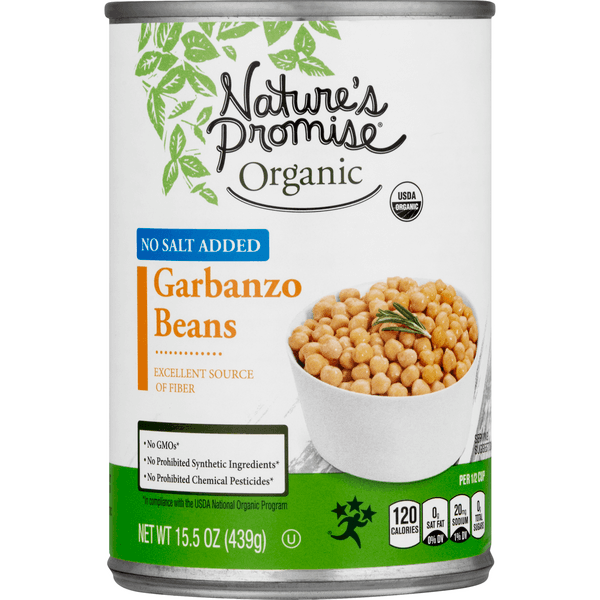 Nature'S Promise Organic Garbanzo Beans No Salt Added
