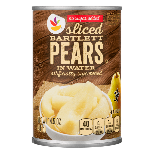 Stop & Shop Pears Sliced Sweetened With Splenda