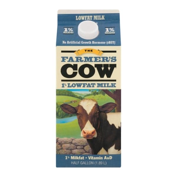 The Farmer'S Cow 1% Low Fat Milk