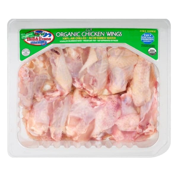 Bell & Evans Air Chilled Chicken Wings Cut Organic Fresh