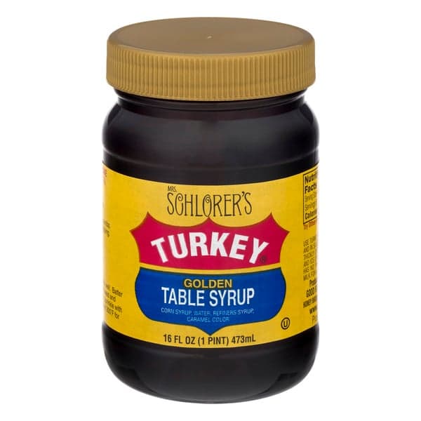 Mrs Schlorers Table Syrup, Turkey, Golden