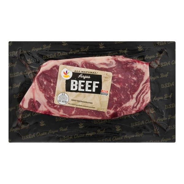 Stop & Shop Angus Beef Strip Steak Boneless Fresh