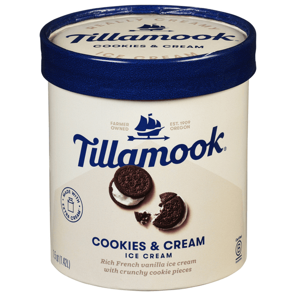 Tillamook Cookies And Cream Ice Cream