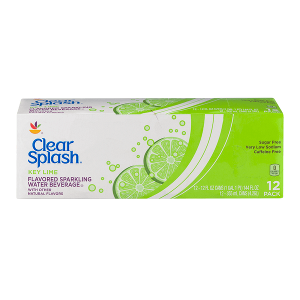 Giant Clear Splash Sparkling Water Beverage Key Lime