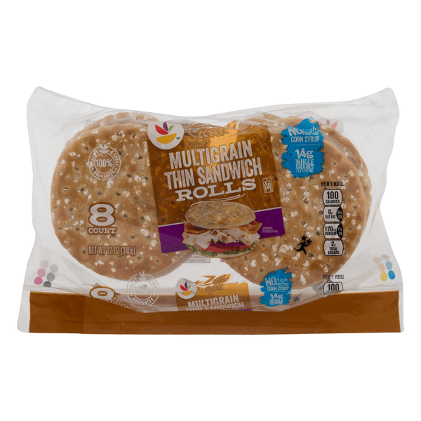 Giant Sandwich Rolls Multigrain Thin