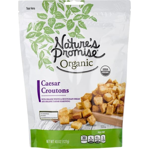 Nature'S Promise Organic Croutons Caesar
