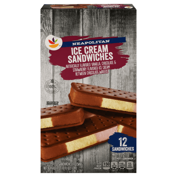 Stop & Shop Neopolitan Ice Cream Sandwiches