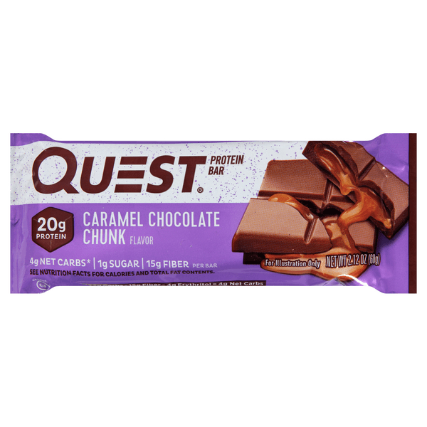Quest Protein Bar Caramel Chocolate Chunk Low Carb Keto