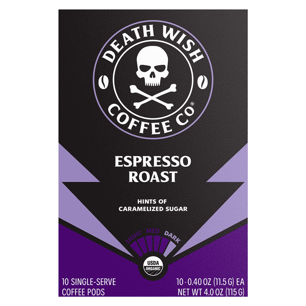 Death Wish Espresso Roast Dark Roast Single Serve Coffee