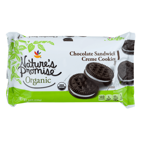Nature'S Promise Organic Chocolate Creme Sandwich Cookies