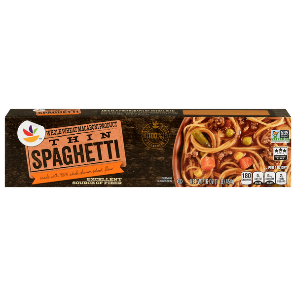 Stop & Shop Thin Spaghetti Pasta Whole Wheat