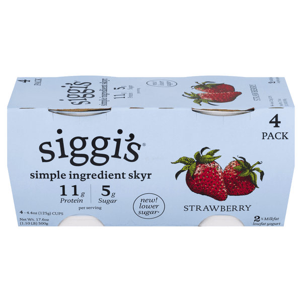 Siggi'S Simple Ingredient Skyr Low Fat Yogurt Strawberry