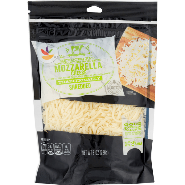 Stop & Shop Mozzarella Cheese Reduced Fat Shredded Natural