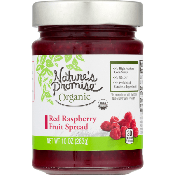 Nature'S Promise Organic Fruit Spread Red Raspberry