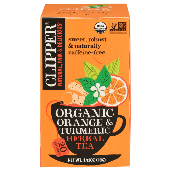 Clipper Organic Caffeine Free Orange & Turmeric Herbal