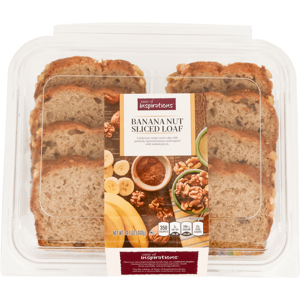 Taste Of Inspirations Bakery Banana Nut Loaf Cake