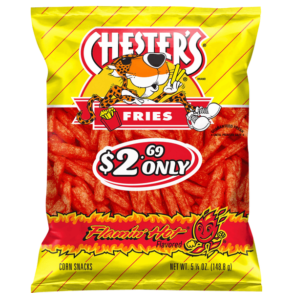 Is it Vegan? Chesters Fries Flamin Hot Bag